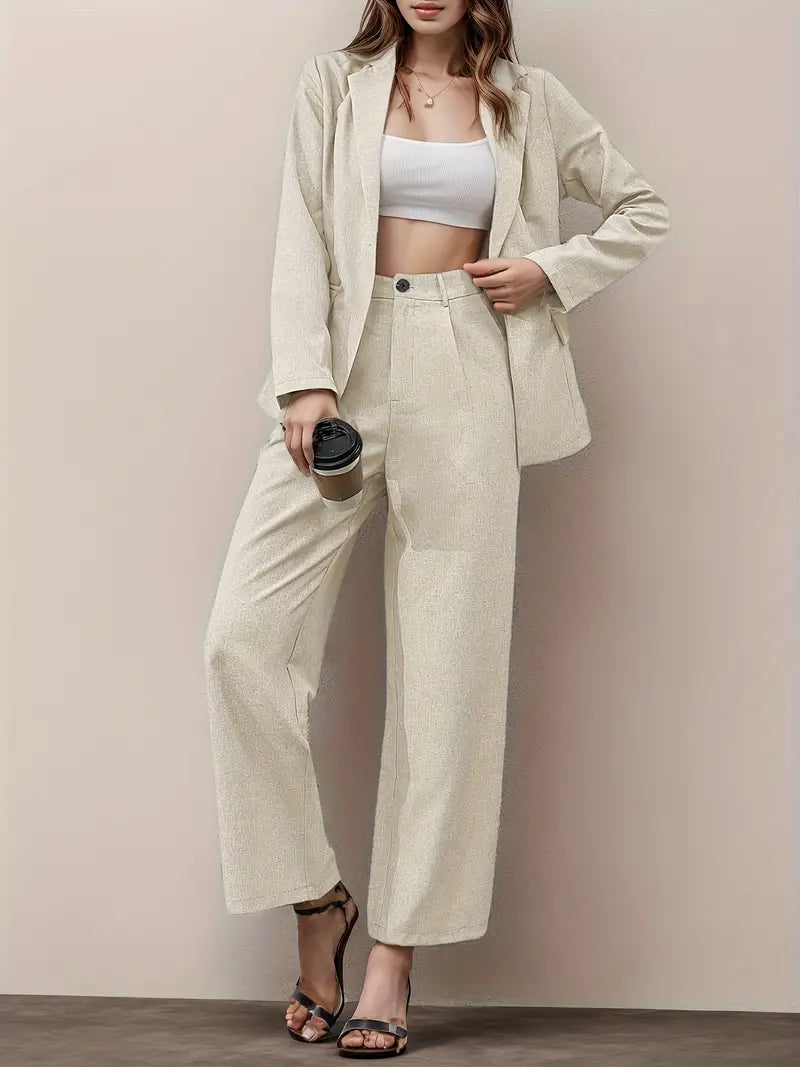 Elegantes Set aus Blazer und Hose mit Revers | Celeste