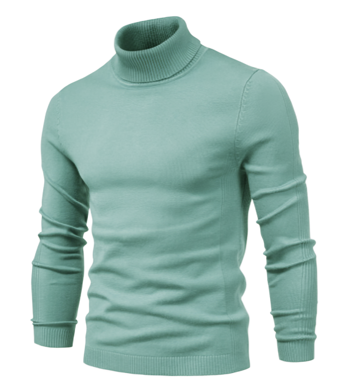 Lässiger gestrickter Rollkragenpullover für Herren | Liam