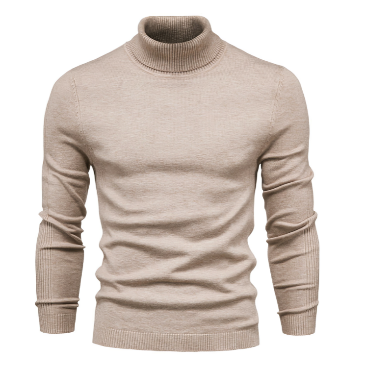 Lässiger gestrickter Rollkragenpullover für Herren | Liam