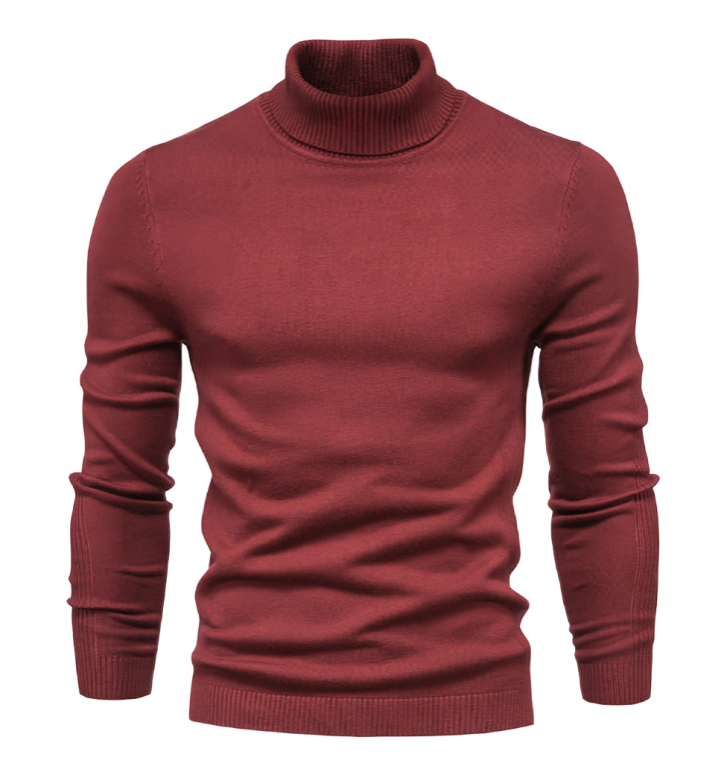 Lässiger gestrickter Rollkragenpullover für Herren | Liam