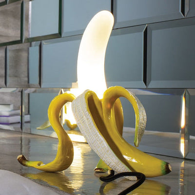 Goldene Bananen-Art-Deco-Tischlampen – elegante Beleuchtung für ein schickes Interieur