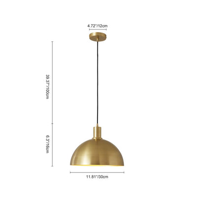 Moderne 1 Licht Enkel Dome Hängeleuchte