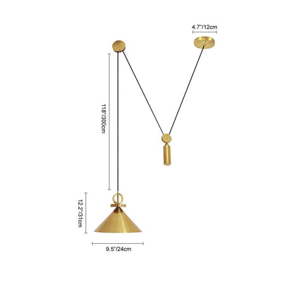 Unieke Moderne 1-Lichts Cone Shade Keuken Eiland Hanglamp