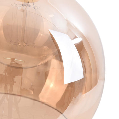 Moderne 1-Licht Tropfen mundgeblasene Glas Globe Pendelleuchte