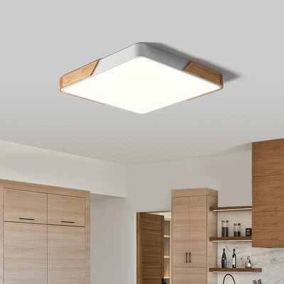 Moderne Rechthoekige LED Plafondlamp Flush Mount