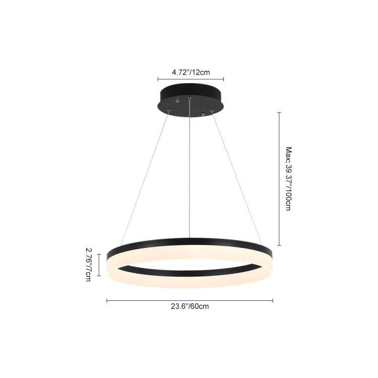 Moderne Ring LED Hängeleuchte