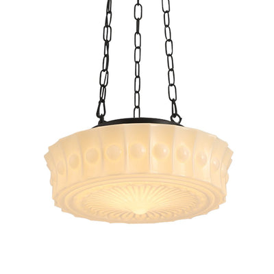 Witte Keramische Glazen Hanglamp