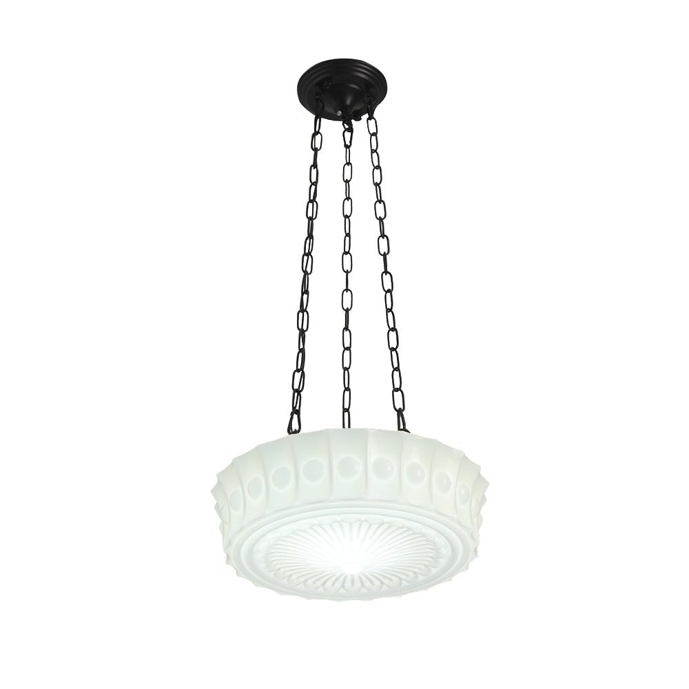 Witte Keramische Glazen Hanglamp