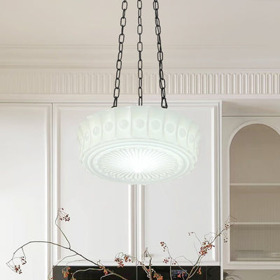 Witte Keramische Glazen Hanglamp