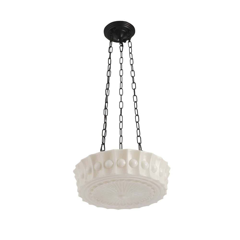 Witte Keramische Glazen Hanglamp