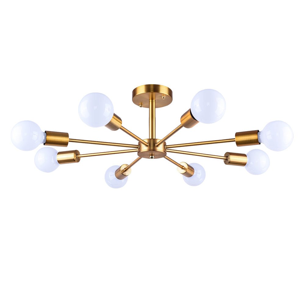 8-Licht Sputnik Semi Flush Plafondlamp