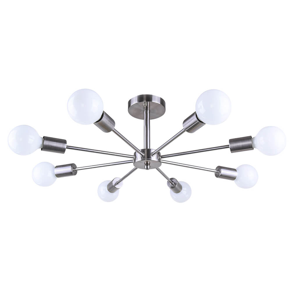 8-Licht Sputnik Semi Flush Plafondlamp