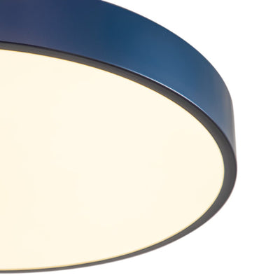 Blaue LED Acryl Trommel Semi Flush Mount Deckenleuchte