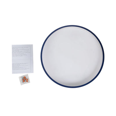 Blauwe LED Acryl Drum Semi Flush Mount Plafondlamp