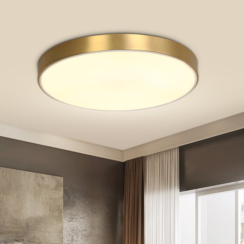 Messing Ronde Kap LED Plafond Flush Mount