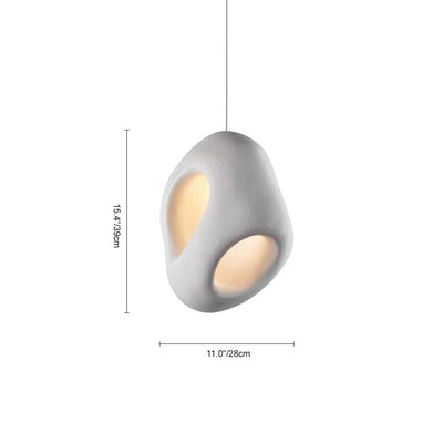 Cremige Eierschalenfarbe Hängeleuchte