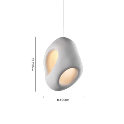 Cremige Eierschalenfarbe Hängeleuchte