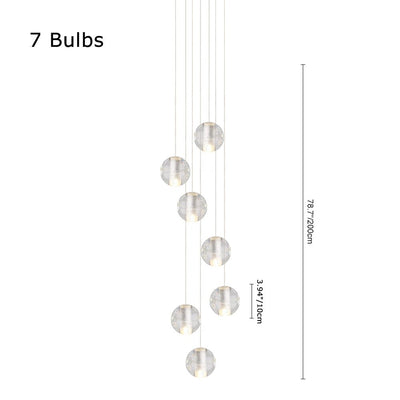 Kristallen Globe Cluster Hanglamp