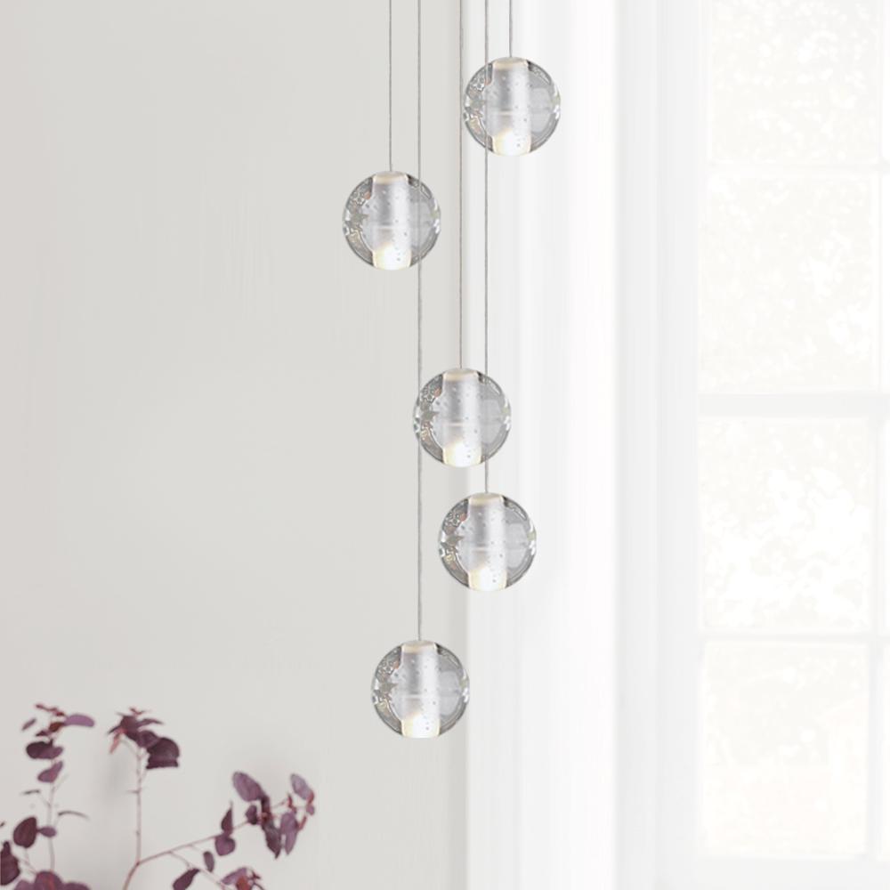 Kristallen Globe Cluster Hanglamp