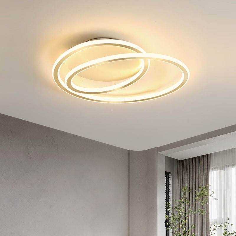 Dimbare LED Geometrische Ronde Lijnen Plafondlamp