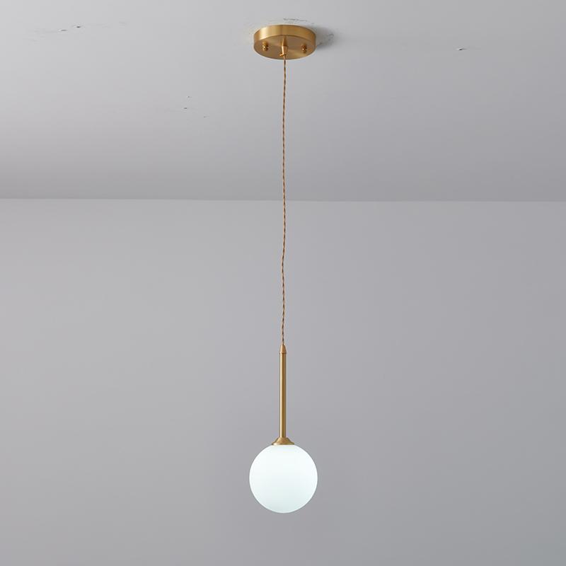 Geometrische Opal Globe Hanglamp