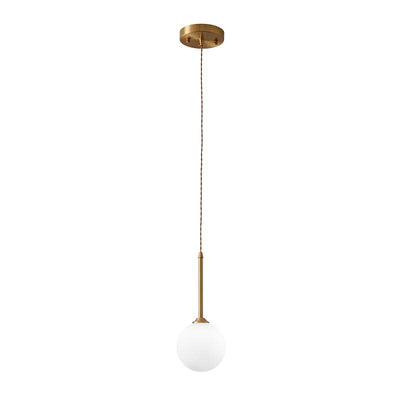 Geometrische Opal Globe Hanglamp