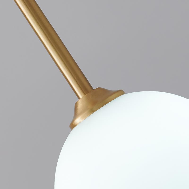 Geometrische Opal Globe Hanglamp