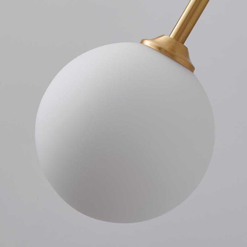 Geometrische Opal Globe Hanglamp