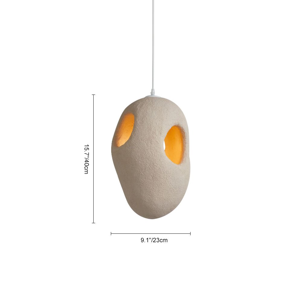 Handgemaakte Grotvormige Polystyreen Hanglamp