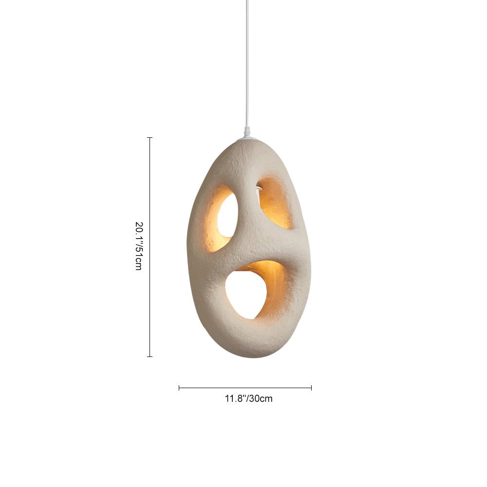 Handgemaakte Grotvormige Polystyreen Hanglamp