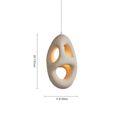 Handgemaakte Grotvormige Polystyreen Hanglamp