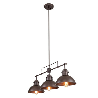 Industriële 3-Licht Bar Koepel Hanglamp