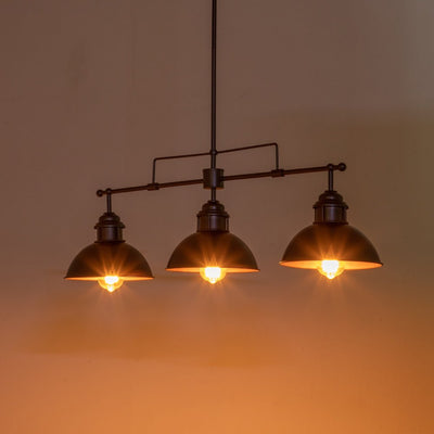 Industriële 3-Licht Bar Koepel Hanglamp