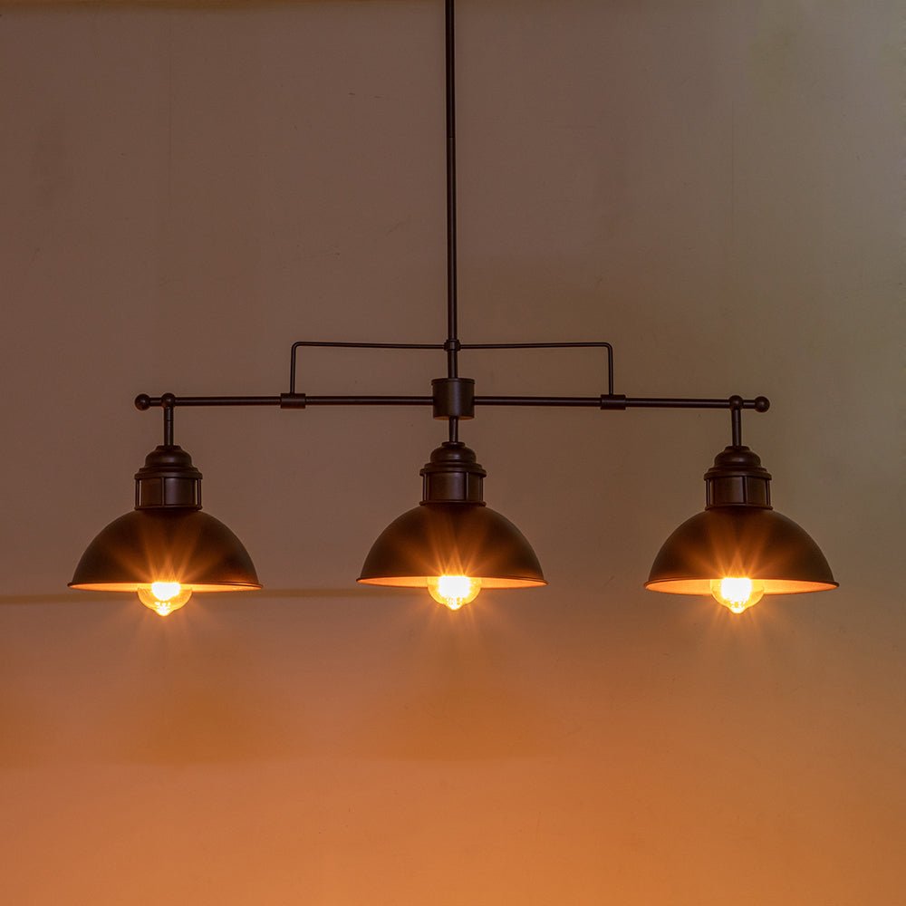 Industriële 3-Licht Bar Koepel Hanglamp