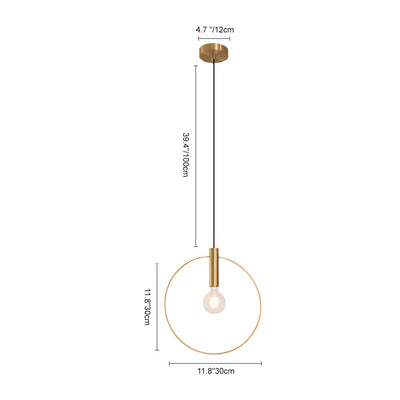 Küche 1-Licht Einzelne Geometrische Hängeleuchte