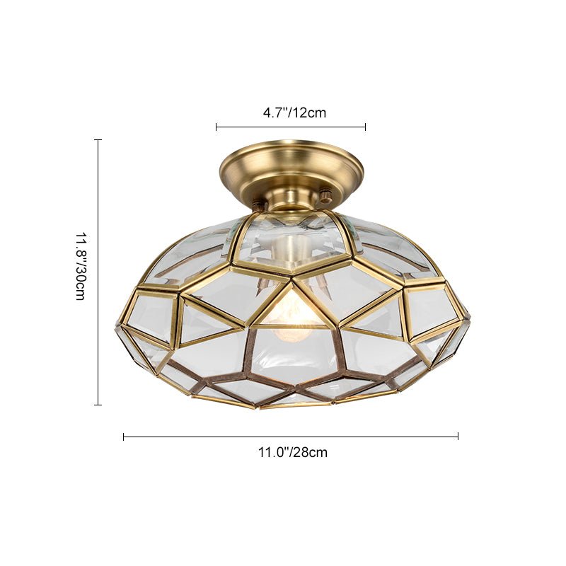 Lantaarn Geometrisch Paneel Semi Flush Mount