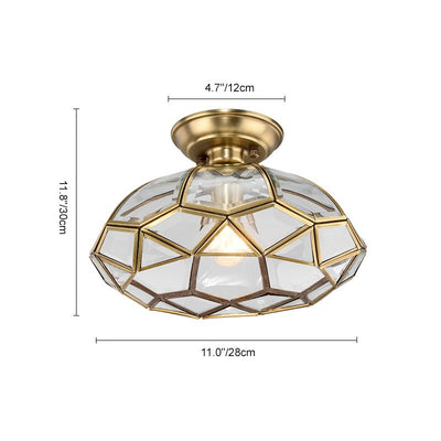 Lantaarn Geometrisch Paneel Semi Flush Mount