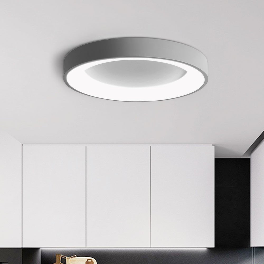 LED Grijze Ronde Opbouw Plafondlamp