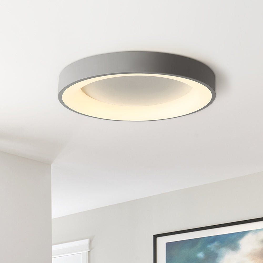 LED Grijze Ronde Opbouw Plafondlamp