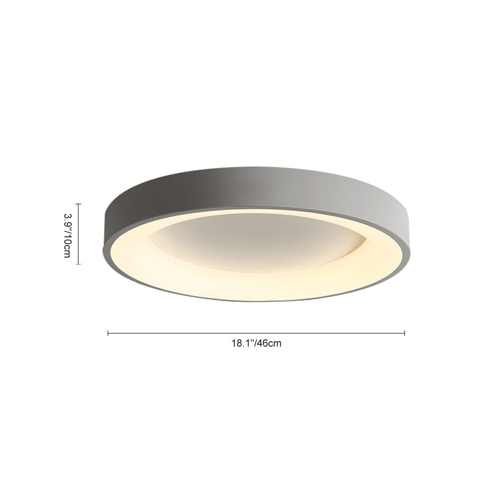 LED Grijze Ronde Opbouw Plafondlamp