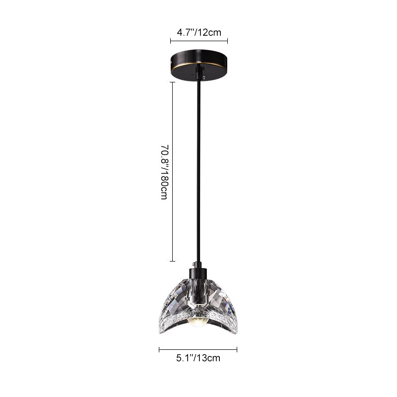 LED Hanglamp in Glazen Kom Shade