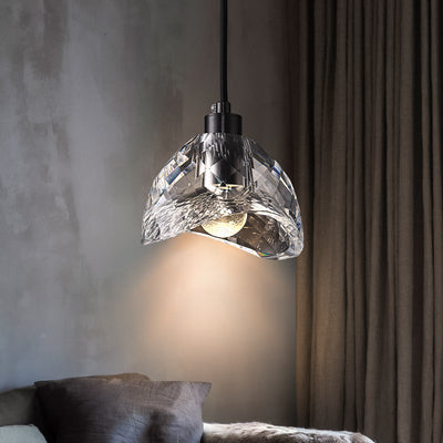 LED Hanglamp in Glazen Kom Shade