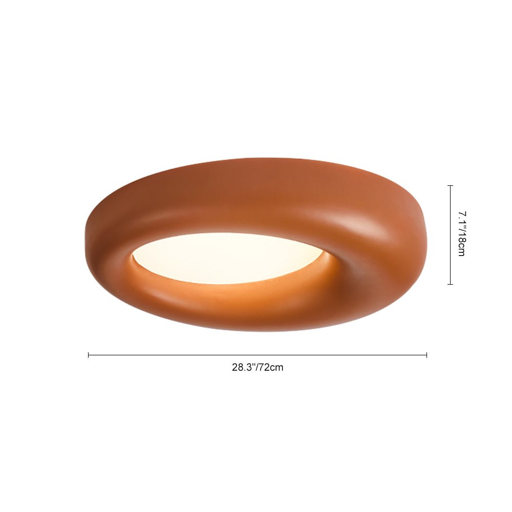 LED Hars Nordic Ring Vorm Wabi-Sabi Plafondlamp