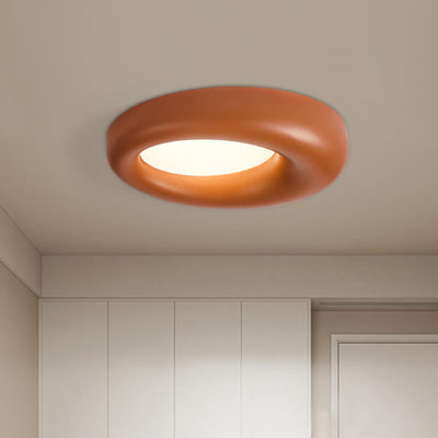 LED Hars Nordic Ring Form Wabi-Sabi Deckenlampe