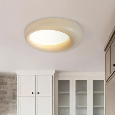 LED Hars Nordic Ring Form Wabi-Sabi Deckenlampe