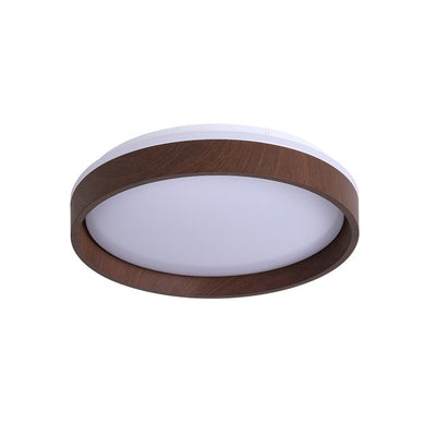 LED Houten Houtnerf Ronde Plafondlamp