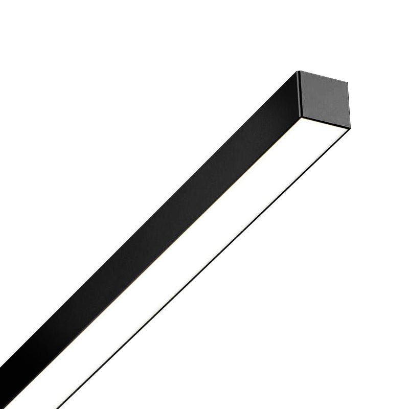 Lange LED-Streifen Schwarz Einbau