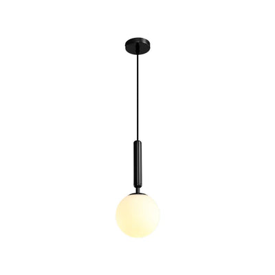 Mini Enkele Opal Globe Hanglamp