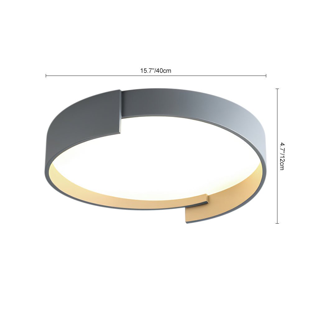 Minimalistische LED Dunne Circulaire Inbouw Paneelverlichting