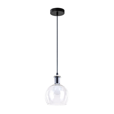 Moderne 1-Licht Druppel Mondgeblazen Glazen Globe Hanglamp